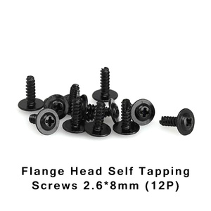 HBX S160 Flange Head Self Tapping Screws 2.6x8mm (12pcs)