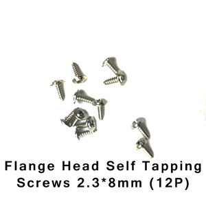 HBX S167 Flanged Self Tapping Screws 2.3x8mm (12pcs)