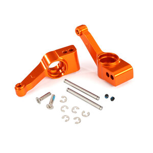 Traxxas 1952T: Carriers, stub axle (rear) (left & right)/ 3x32mm hinge pins (2)/ e-clips (6)/ hardware