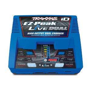 TRAXXAS 2973A: EZ-Peak Live Dual 26+ amp NiMH/LiPo Fast Charger with iD