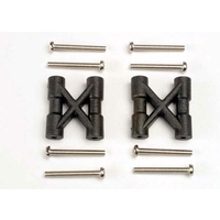 TRAXXAS 3930: Bulkhead cross braces (2)/ 3x25mm CS screws (8)