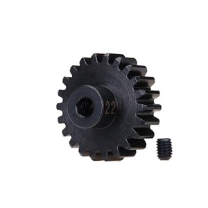 TRAXXAS 3952X: Gear, 22-T pinion (32-p), heavy duty (machined, hardened steel)/ set screw