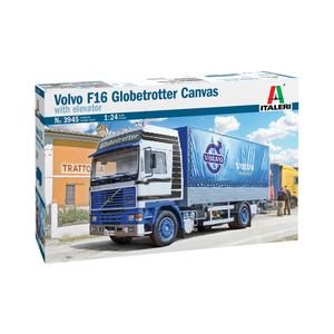 Italeri 3945S VOLVO F16 Globetrotter Canvas Truck with elevator 1:24 Scale Model Kit