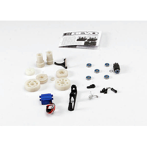 TRAXXAS 5692: Two speed conversion kit (E-Revo®) (includes wide and close ratio first gear sets, sub-micro servo, and linkage)