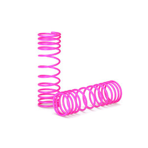 TRAXXAS 5857P: Springs, front (pink) (progressive rate) (2)