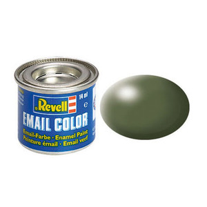 Revell 361 Olive Green Silk Enamel Paint RAL 6003 14ml 32361