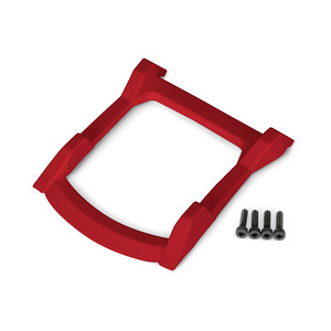 TRAXXAS 6728R: Skid plate, roof (body) (red)/ 3x12mm CS (4)