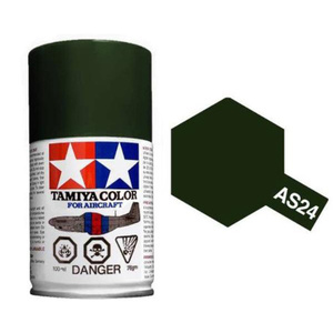 Tamiya AS-24 Dark Green (Luftwaffe) Spray Paint Item No: 86524