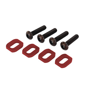 TRAXXAS 7759R Washers, motor mount, aluminum Red