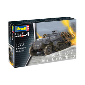Revell 03324 Sd.Kfz. 251/1 Ausf. C + Wurfr. 4th 1:72 Scale Model