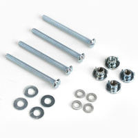 Dubro 127 4-40 x 1.25" Mounting Bolts and Nuts, 4pcs