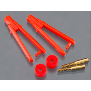 Dubro 974-R Long Arm Micro Clevis .047" Red (2pcs)