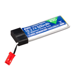 E-Flite 1S 3.7V 500mAh 25C LiPo Battery w/ JST Connector