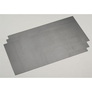 Evergreen 9513 Plastic Styrene Black Sheet .020" x 6" x 12" (152mm x 305mm) (0.5mm) Qty 3