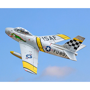 FMS F-86 Sabre 'The Huff' 80mm EDF RC Jet, Silver