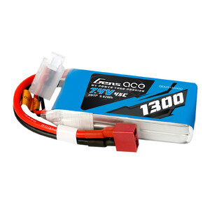 Gens Ace 7.4V 2S 1300mAh 45C LiPo Battery Soft Case w/ Deans Connector