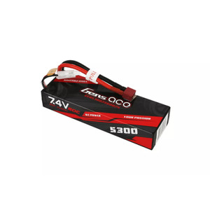 Gens Ace 7.4V 5300mAh 60C Hard Case LiPo Battery w/ Deans Plug