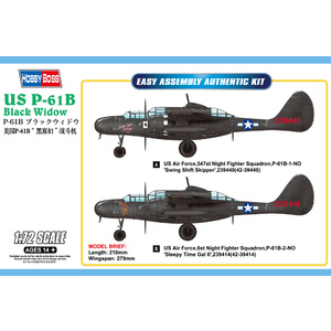 HobbyBoss 87262 U.S. P-61B Black Widow 1:72 Scale Model
