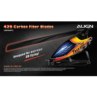 ALIGN TREX HD420H 425mm Carbon Fiber Blades-Black