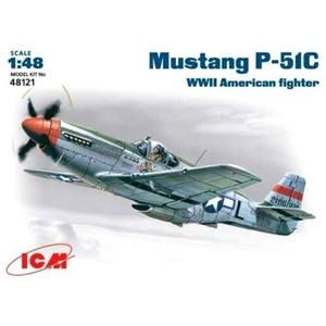 ICM 48121 Mustang P-51C WWII USAF Fighter Scale Plastic Model Kit 1/48