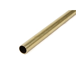 KS3928 Round Brass Tube: 10mm OD x 0.45mm Wall x 1M Long (1pc)