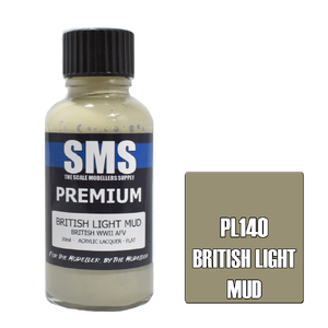SMS PL140 Premium Acrylic Lacquer British Light Mud Paint 30ml