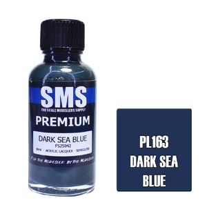SMS PL163 Premium Acrylic Lacquer Dark Sea Blue Paint 30ml