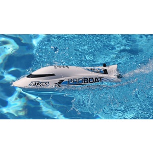 Jet Jam RC Speed Boat 12" Pool Racer, White: RTR (PRB08031T2)