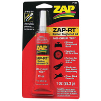 Zap PT44 ZAP-RT Rubber Toughened Cyanoacrylate Glue Clear Thick 1 oz