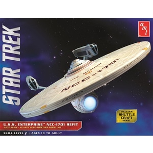 AMT 1080 Star Trek USS Enterprise NCC-1701 Refit 1:537 Scale Model Kit