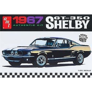 AMT 800 1967 Shelby GT350 Car (White) 1:25 Scale Model