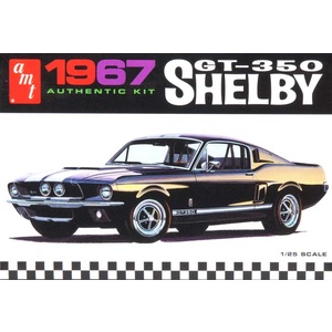 AMT 834 1967 Ford Shelby GT350 Molded Black 1:25 Scale Model Car