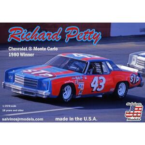 Salvinos J R Richard Petty No.43 Chevrolet Monte Carlo 1980 Winner 1:25 Scale Plastic Model Kit