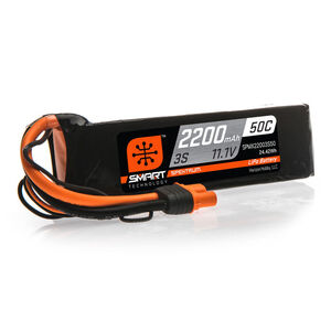 11.1V 2200mAh 3S 50C Smart LiPo Battery: IC3 SPMX22003S50
