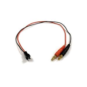 JST-SM 2 Pin Charge Lead 30cm 22AWG w/ 4mm Banana Plugs 