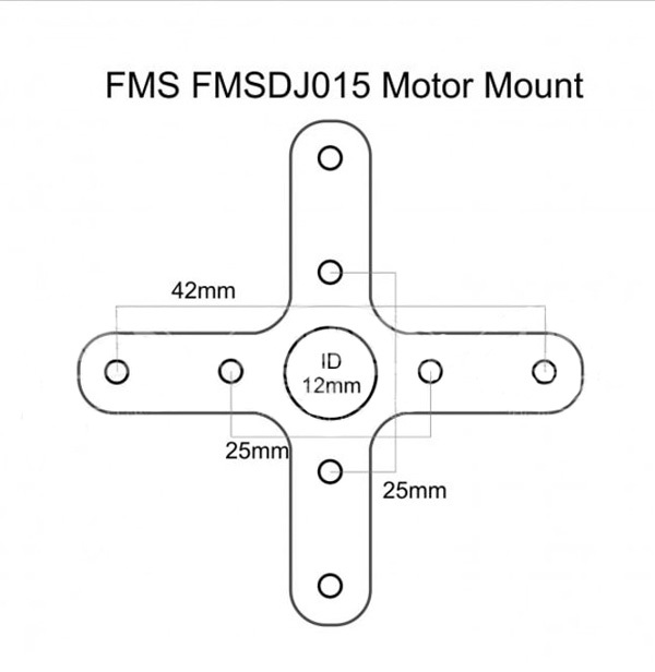 FMS MOTOR MOUNT FMSDJ015 CJ6//PC-21
