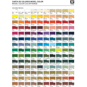 Vallejo Model Color Paint Chart