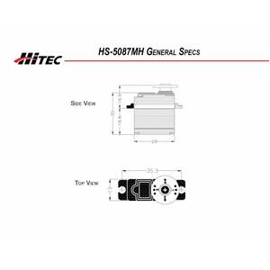 HITEC HS-5087MH HV Premium Digital Metal Gear Micro Servo HITEC 