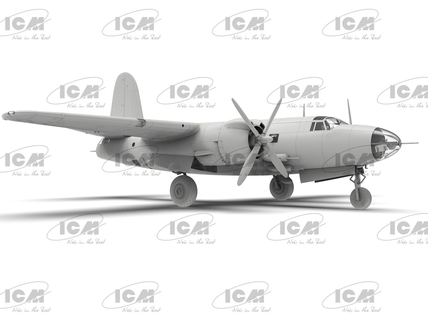 ICM 1/48 Scale WWII American Bomber B-26B Marauder – Plastic Model Kit 48320