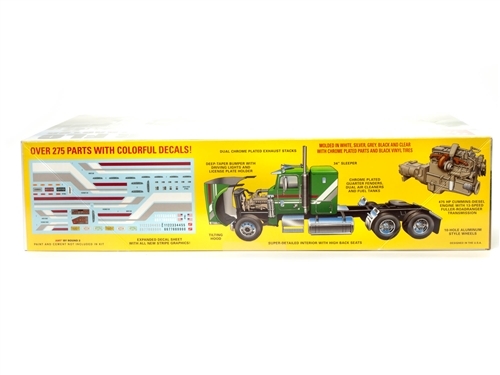 AMT 1195 Freightliner FLC Semi Tractor Cab and Chassis plastic model kit 1/24