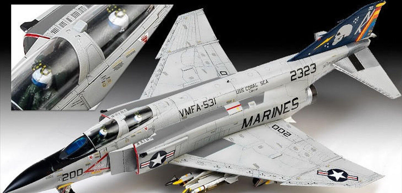 Academy 12315 USMC F-4B/N VMFA-531 "Gray Ghosts" 1/48 Scale Plastic Model Kit