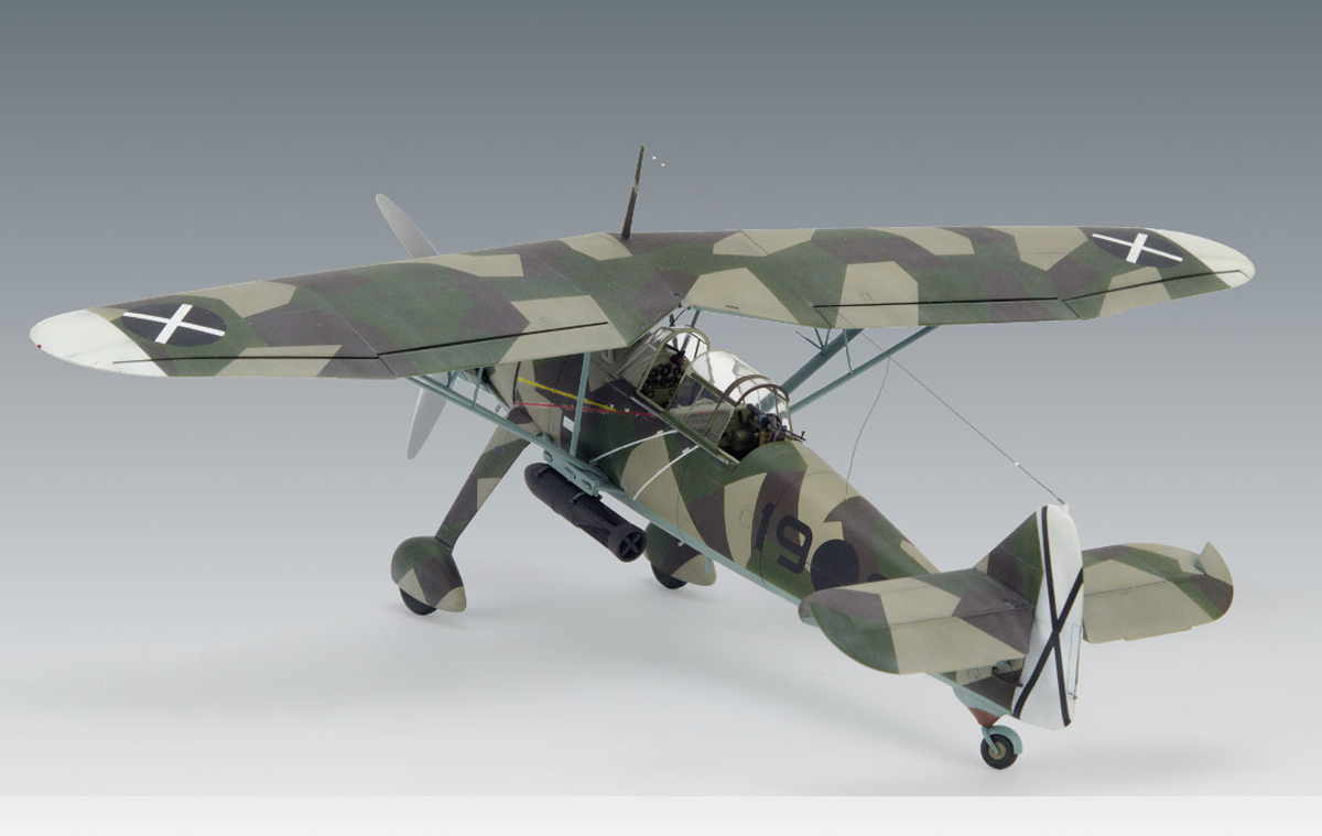 Maquette Avion Heinkel Hs 126A-1 Condor Légion 1/48 - Kit Plastique ICM 48213