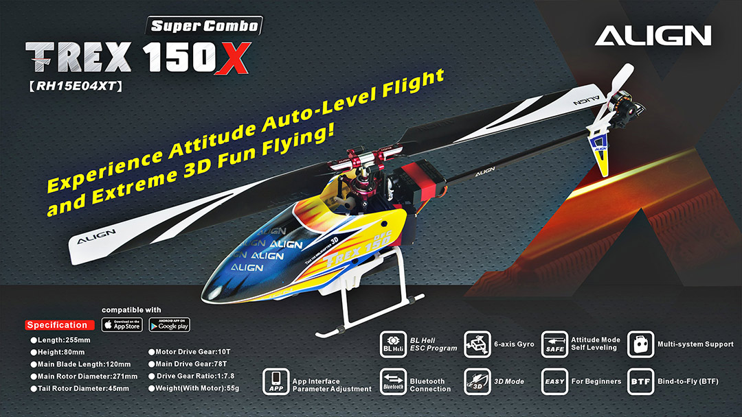 TREX 150X RC Helicopter Super Combo ALIGN