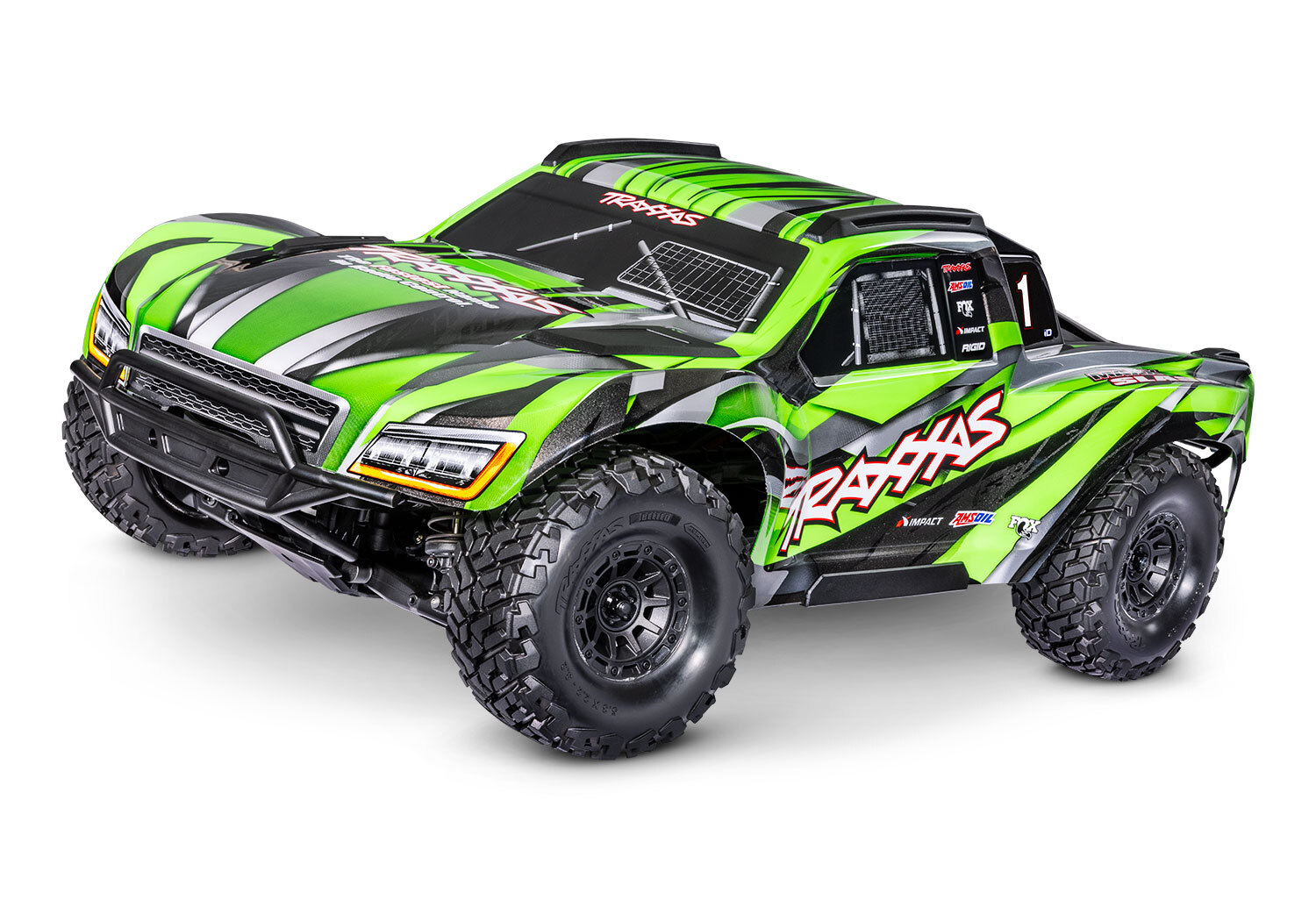Traxxas Maxx Slash 4WD Electric Short Course RC Truck Green From RCMA Model Hobby Shop