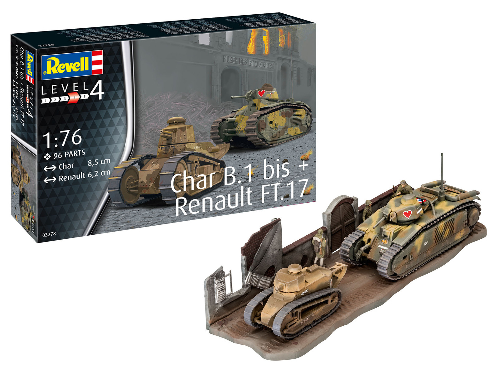 WWI Female Tank 1:76 Scale Free Shipping!