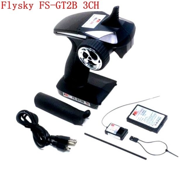 FLYSKY FS-GT2B 3ch 2.4GHz LCD Silver Transmitter with Receiver - FLY SKY