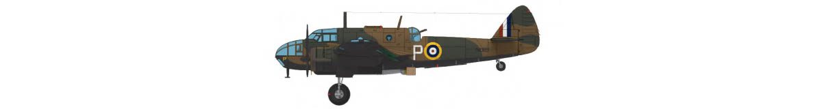 Bristol Beaufort Mk.I Probably N1089 (or N106) P, No.489 Squadron (RNZAF), Fall 1941 Paint Scheme