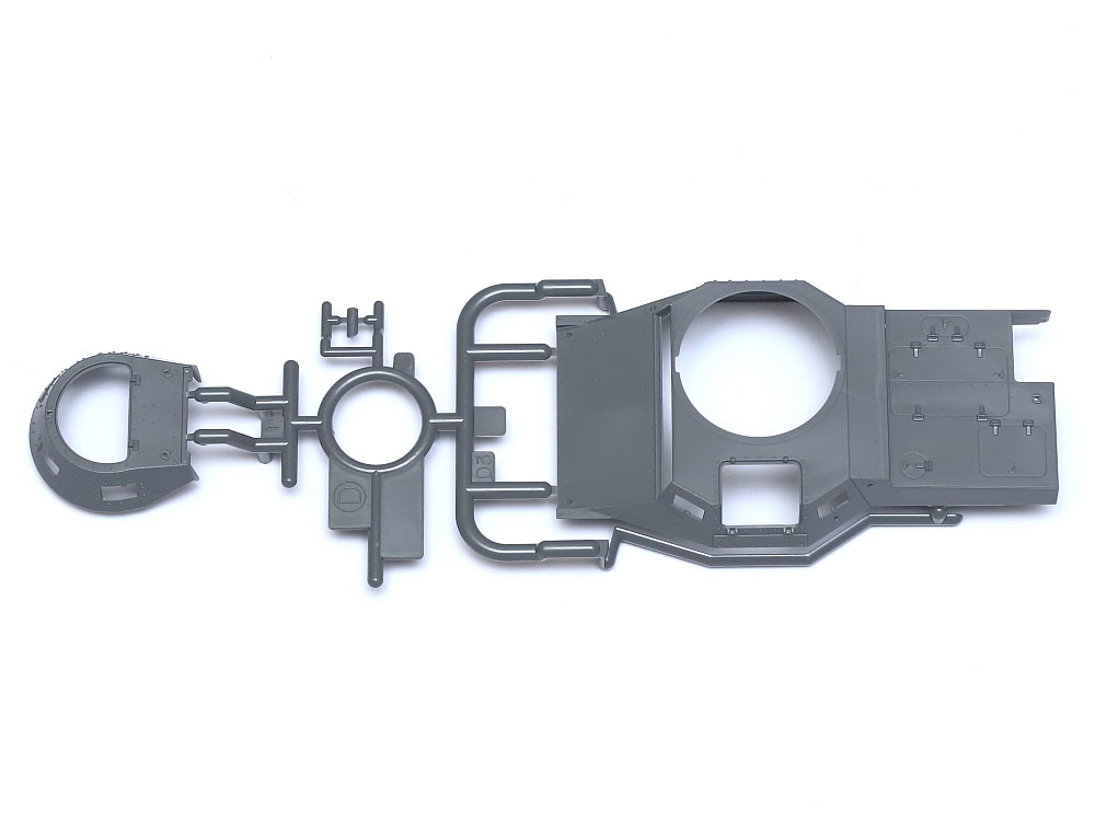 A closer look at the slide molded D parts.