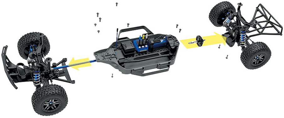 traxxas slash 4x4 front assembly
