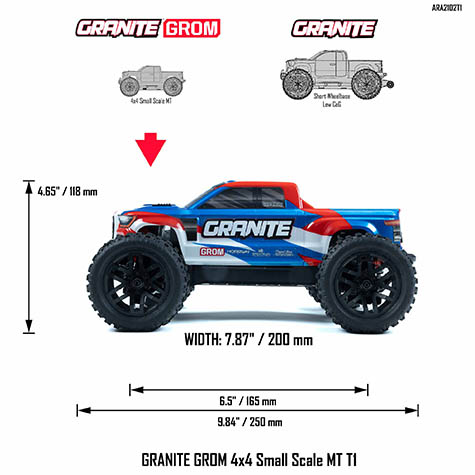  GRANITE™ GROM 4X4 Monster Truck RTR